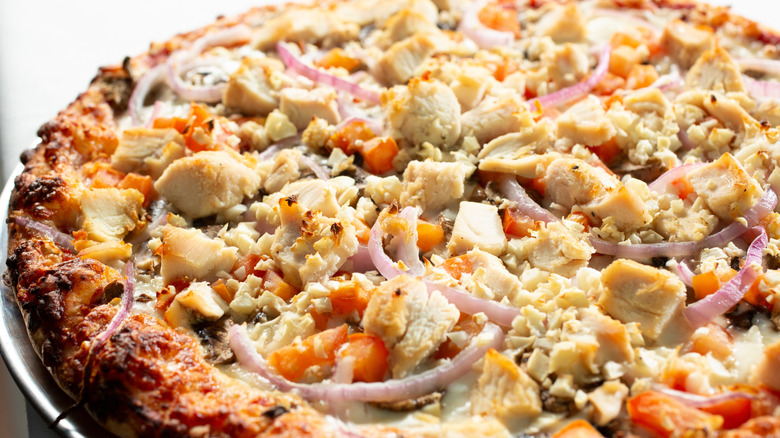 baked chicken pizza