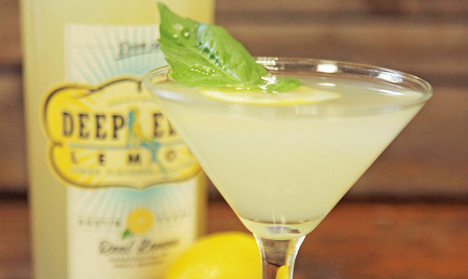 Lemon Basil Martini