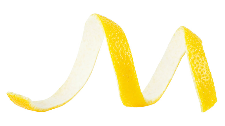 lemon zest ribbons