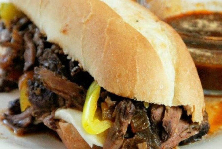 Slow Cooker French Dip Sandwich