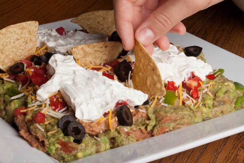 Slow Cooker Mexican Seven Layer Dip