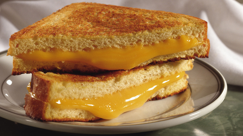 Grilled cheese stacked