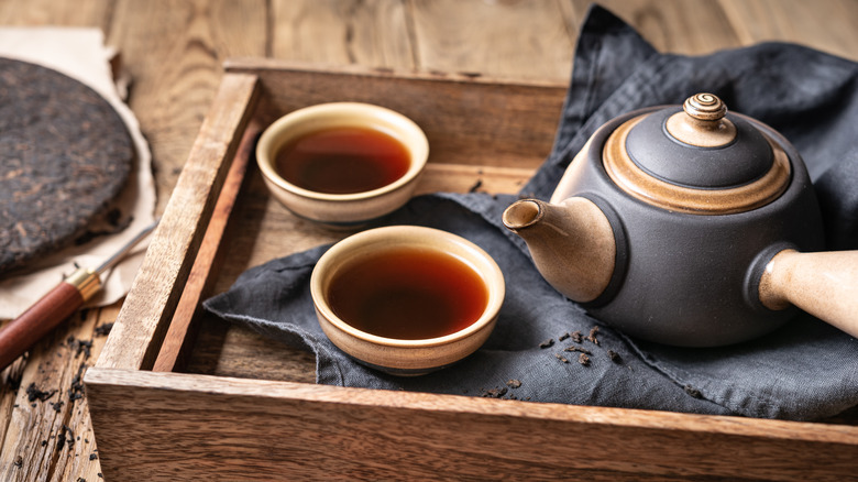 Pu-erh tea fermented tea