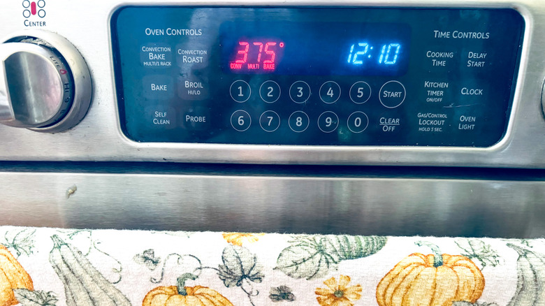 oven preheat display setting