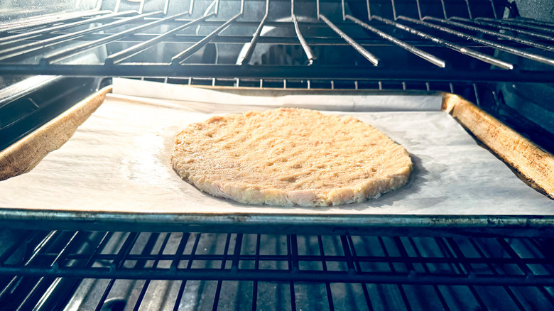 baking crust in oven