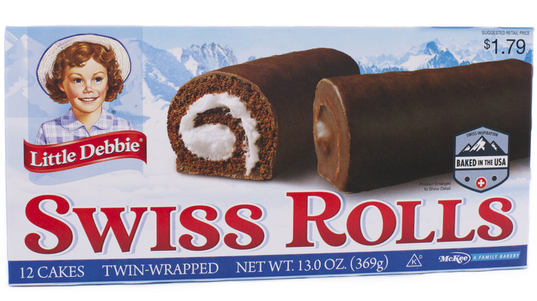 box of Swiss Rolls