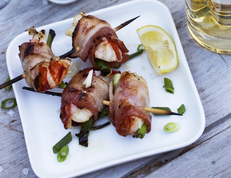 Bacon-Wrapped Maine Lobster Bites