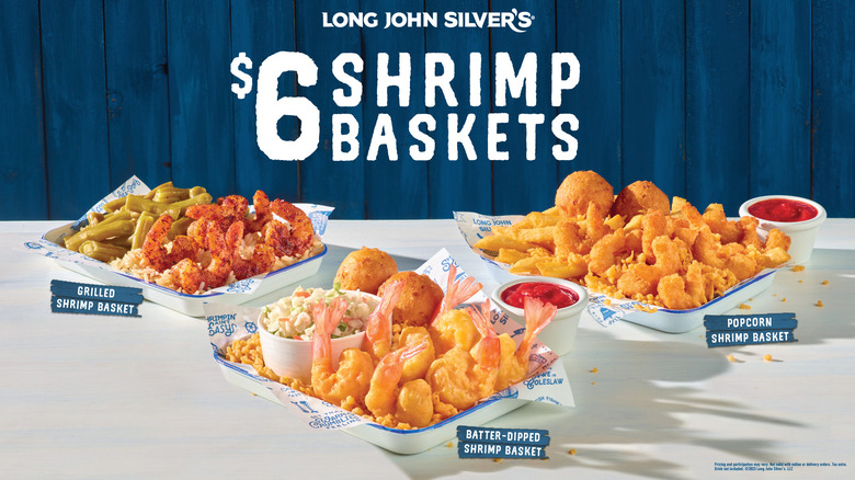 A poster for Long John Silver's new menu items