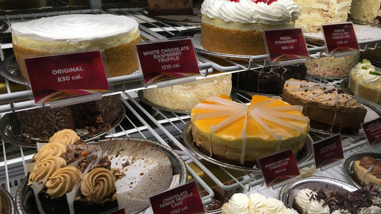 assortment of cheesecake factory cheesecakes