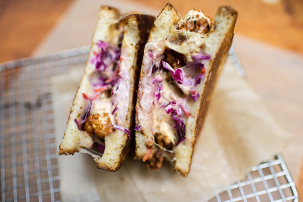 Buttermilk-Fried Chicken Grilled Cheese — The Melt Shop, New York City