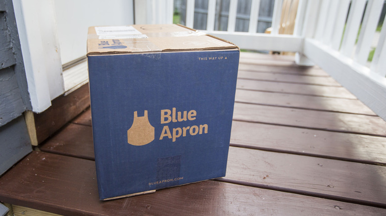 Blue Apron kit delivered in box