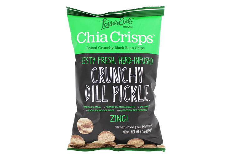 Lesser Evil Dill Pickle Chia Crisps 