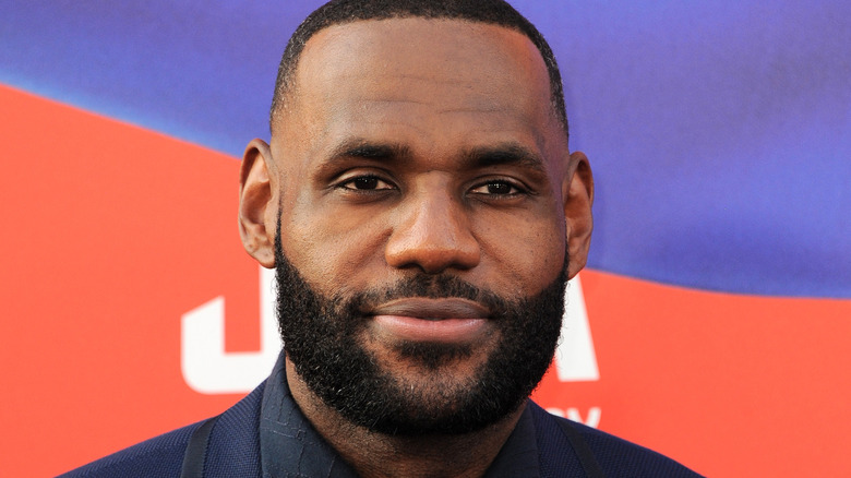 Close-up of Lebron James