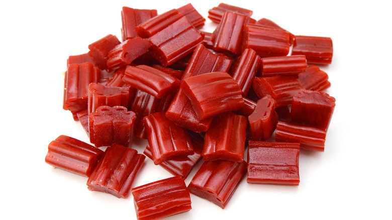 Pile of Twizzlers Nibs