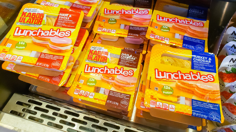 Packages of Lunchables