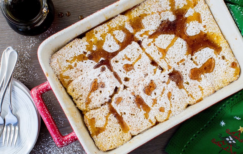 Overnight Eggnog French Toast Casserole