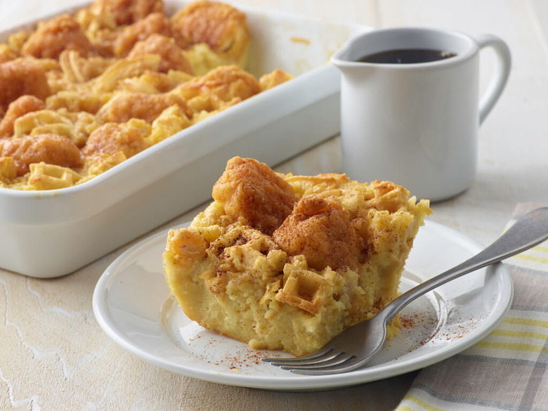 Chicken and Waffle Breakfast Casserole