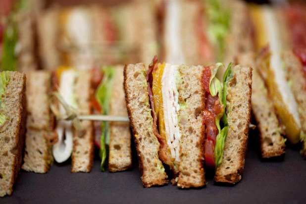 Multigrain Turkey-Mango Club Sandwich