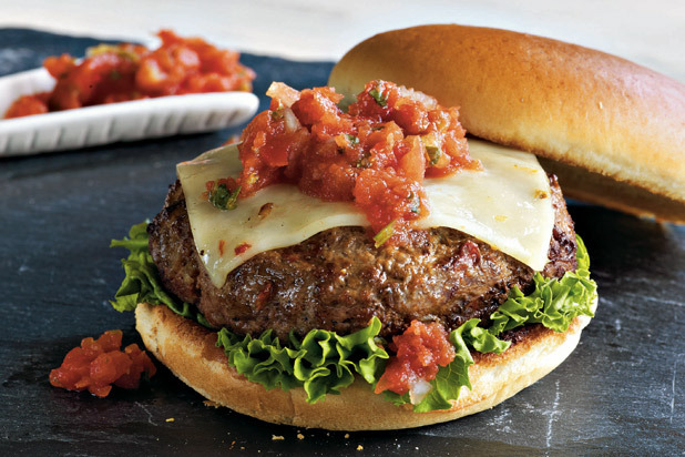 Southwest Salsa Burgers