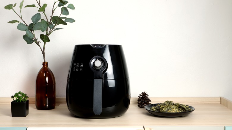 air fryer on kitchen counter