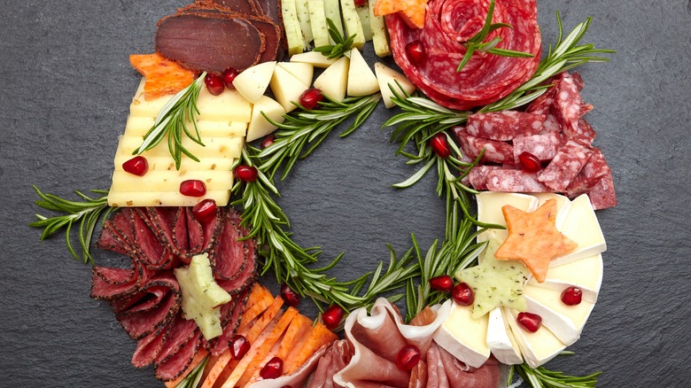 Charcuterie wreath