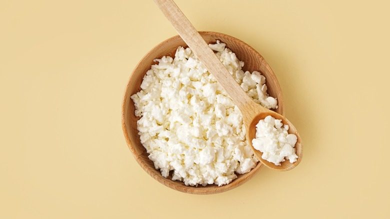 Bowl of cottage cheese