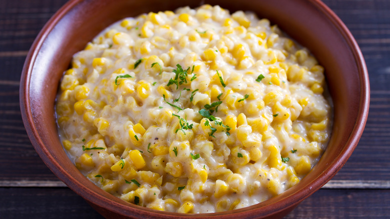 Homemade creamed corn