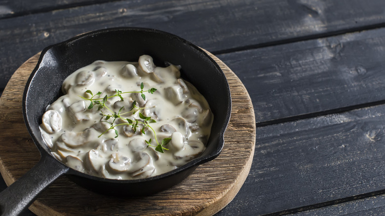 Creamy mushroom sauce