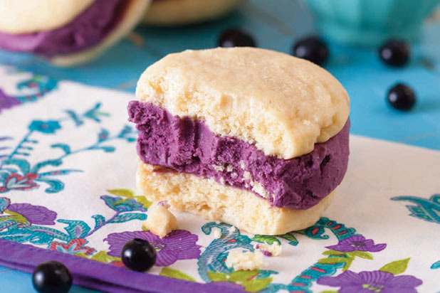 Lemon-Blueberry Ice Cream Sandwiches