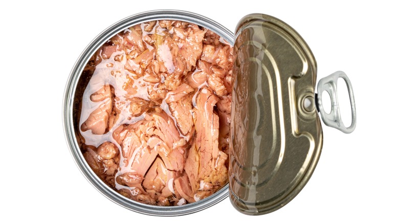 Open can of tuna