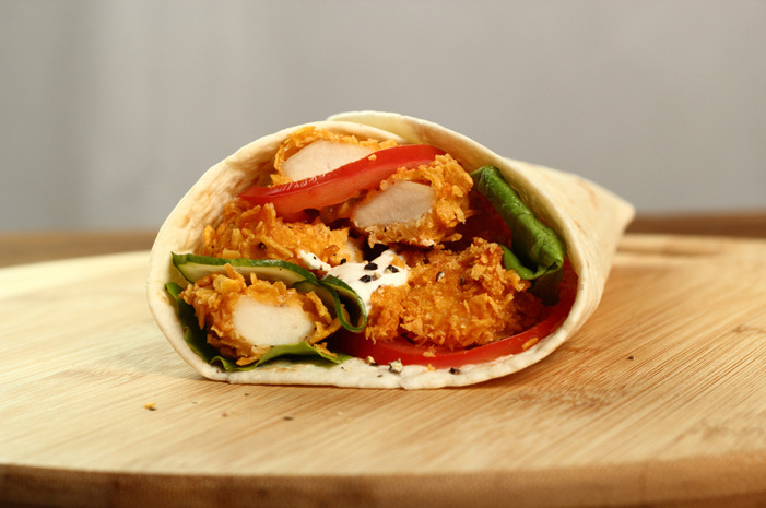 Asian Crispy Chicken Wrap