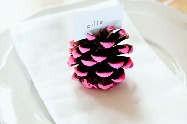 Painted Pine Cones