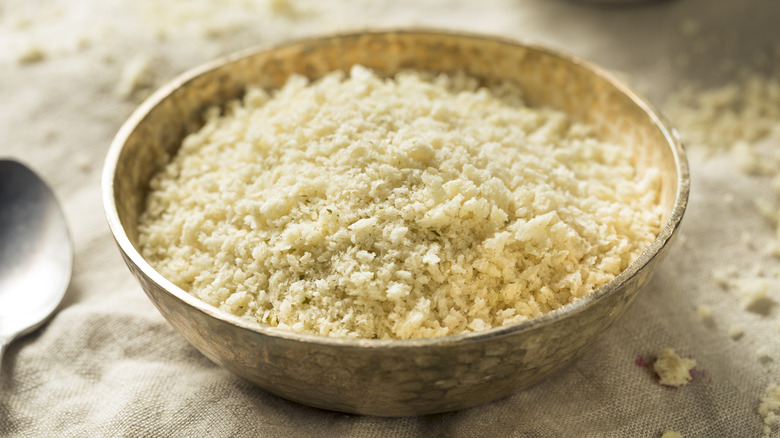 Bowl of Panko breadcrumbs