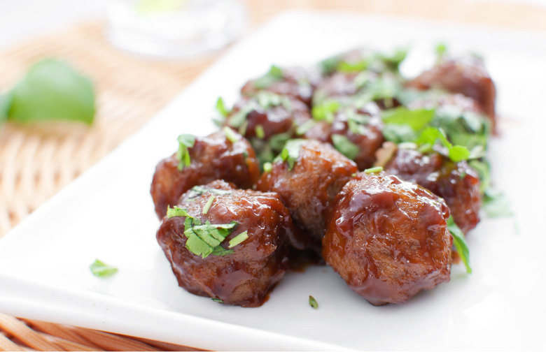 Maple-Glazed Meatballs