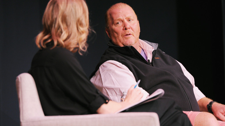 Mario Batali during an interview