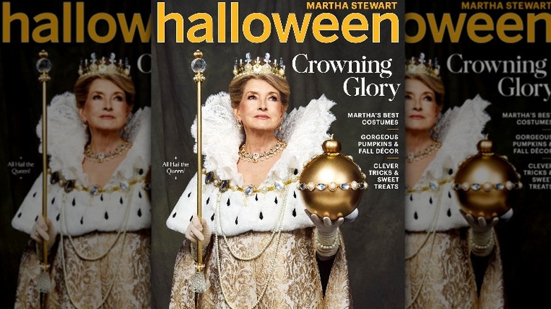 Martha Stewart in Queen costume