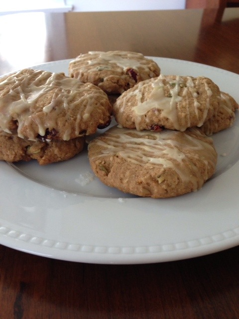 Maple-Glazed Breakfast Cookies With Dried Cranberries and Pepitas