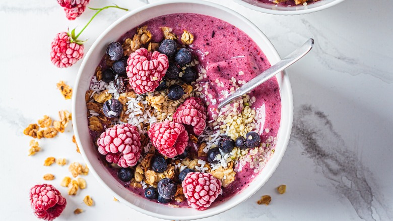 granola in a bowl