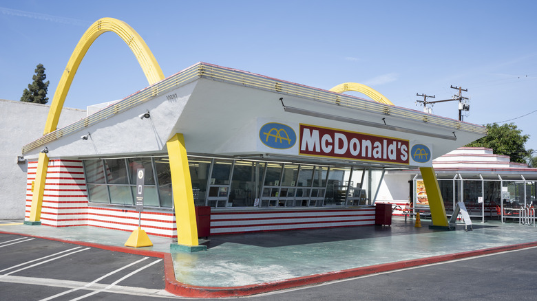 Historic McDonald's restaurant 1970s