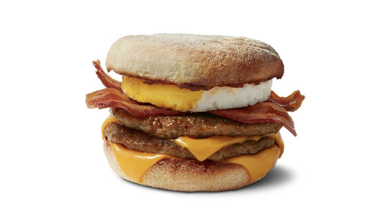 mcmuffin triple stack sandwich