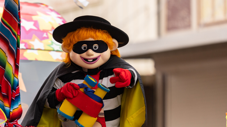 The Hamburglar in a parade