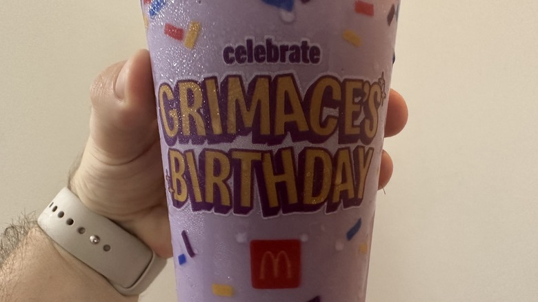 close-up grimace shake