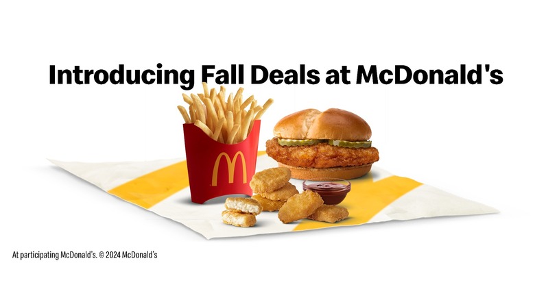 Fall deals, fries, nuggets, and McCrispy