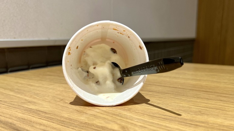 Empty McFlurry cup