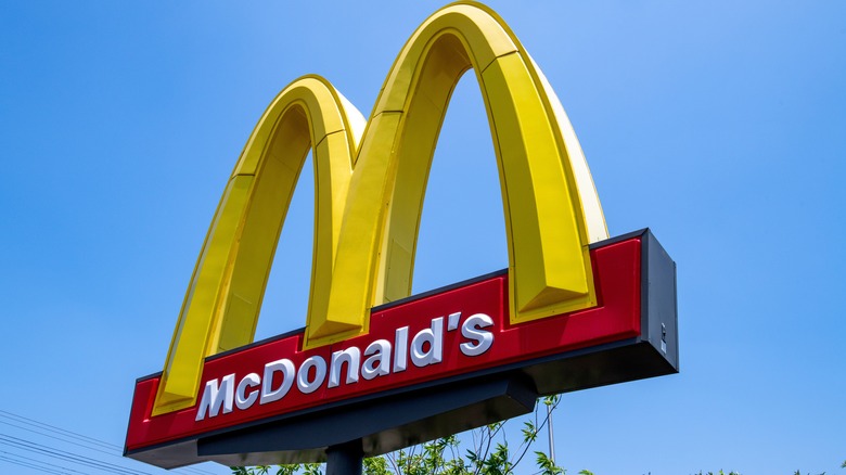 McDonald's golden arches sign