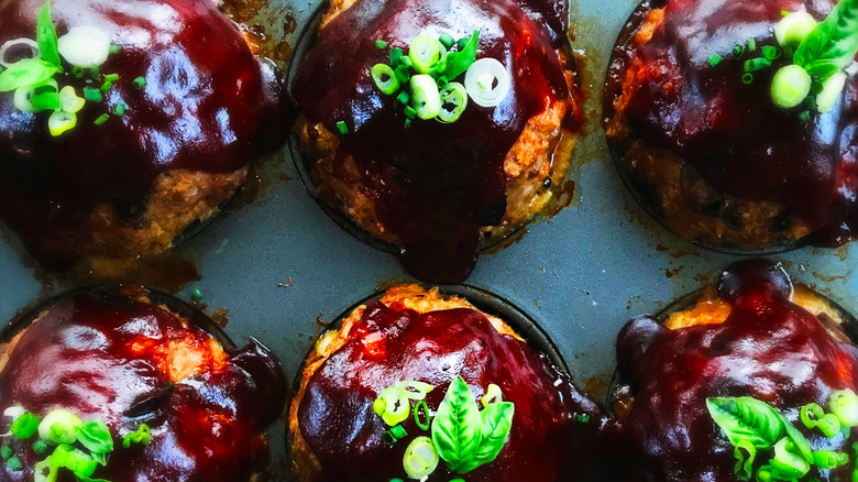 Meatloaf in a muffin tray