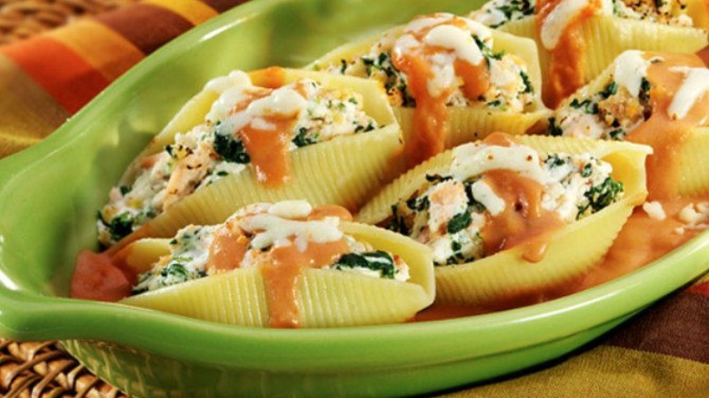 Mediterranean Salmon Stuffed Shells