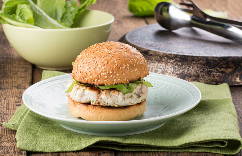 Turkey Burger With Pomegranate Molasses