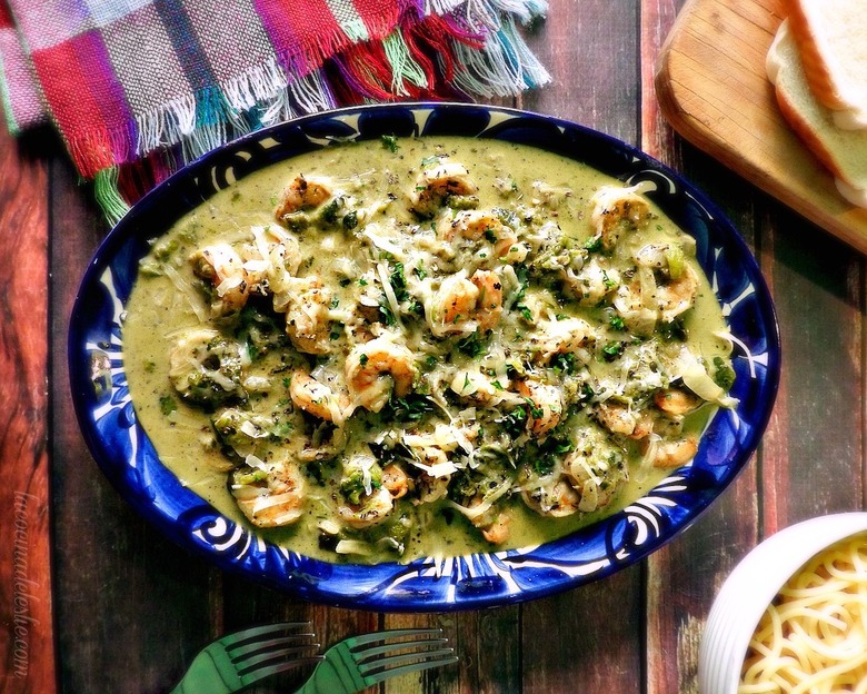 Camarones Con Rajas