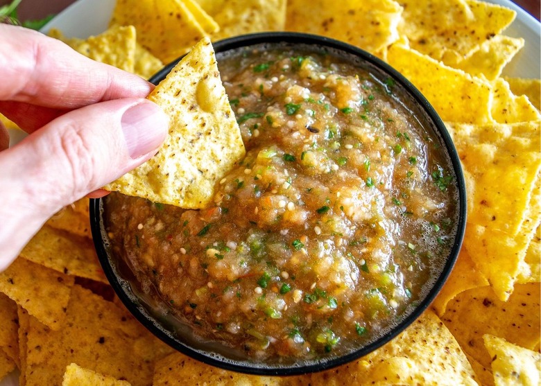 Roasted Tomato and Tomatillo Salsa